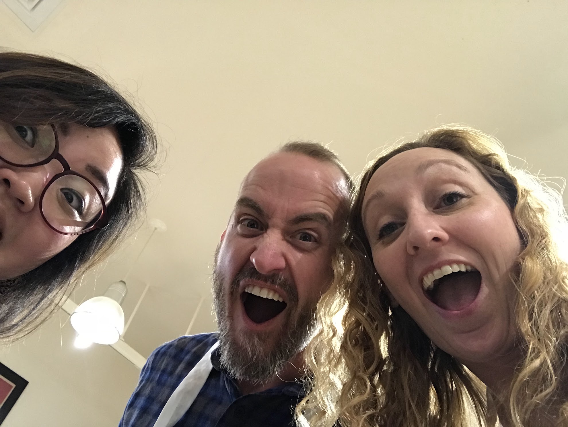 Fun selfie with team members